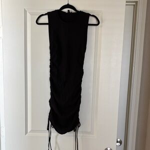 Fashion Nova Black Ribbed Dress